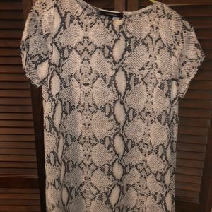 Snake print shift dress! Never worn twice!